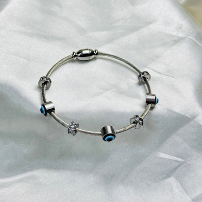 Silver evil eye Kada (small)