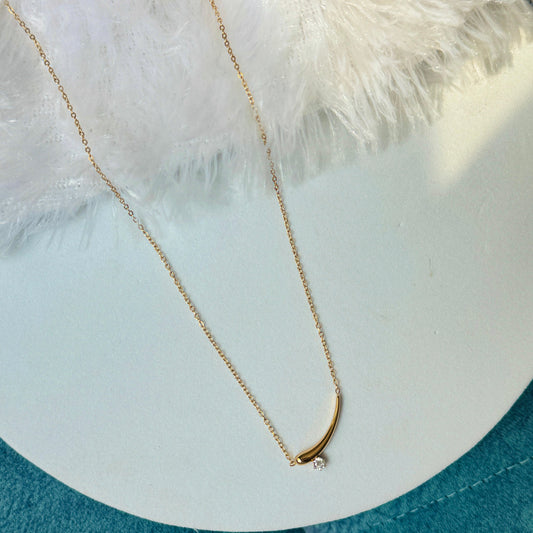 DewDrop Curve Stone Chain