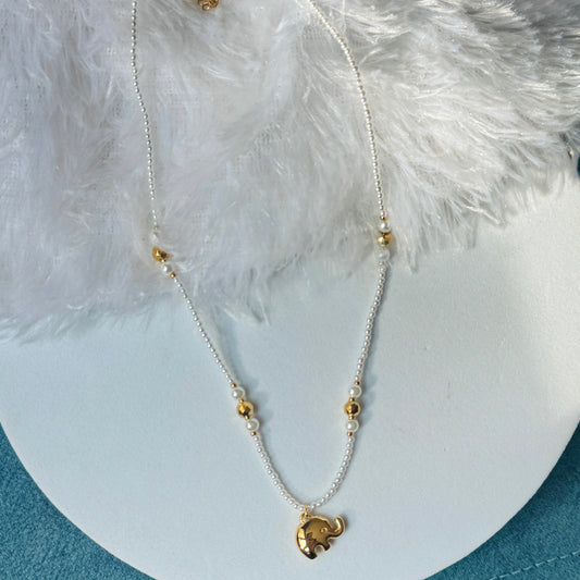 Baby elephant pearl chain