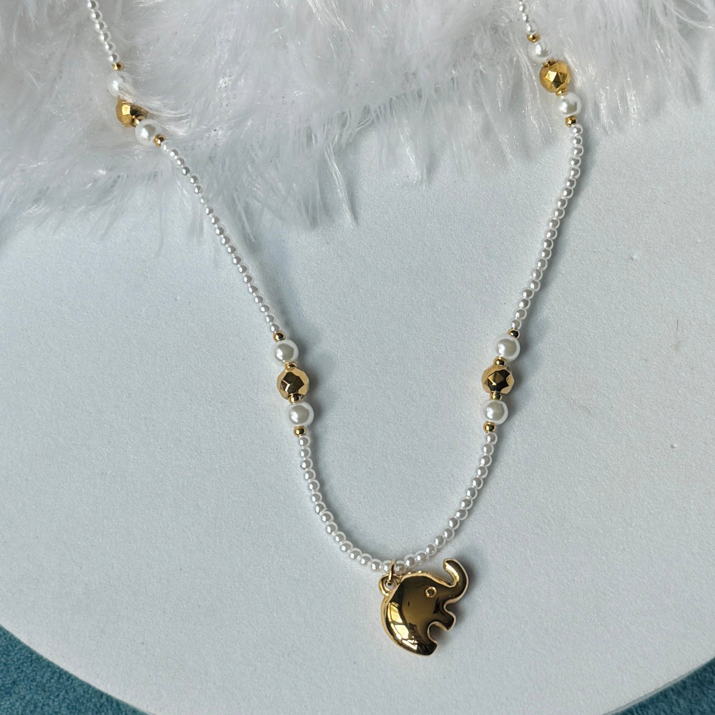 Baby elephant pearl chain