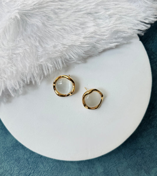 Cloud Stone Earring