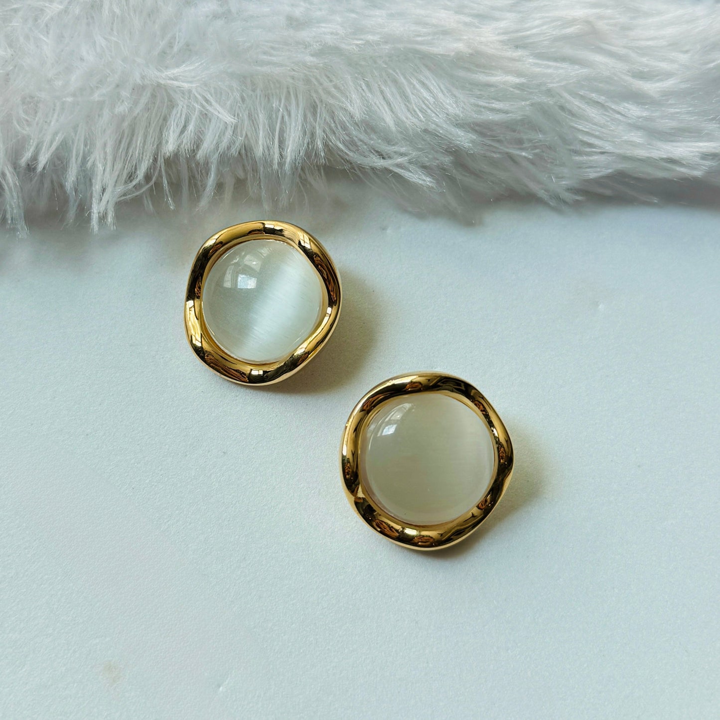 Cloud Stone Earring