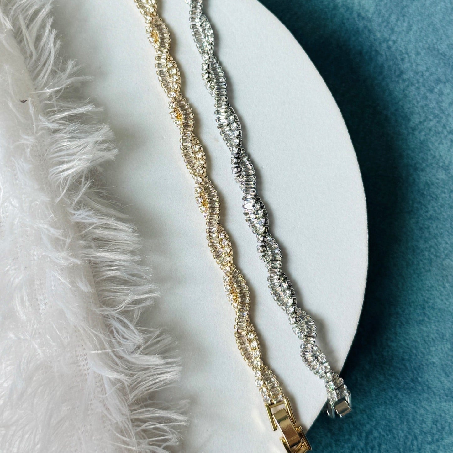 Spiral Stone Bracelet