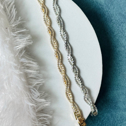 Spiral Stone Bracelet
