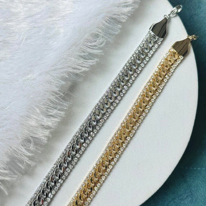 Link Stone 3 Layer Bracelet