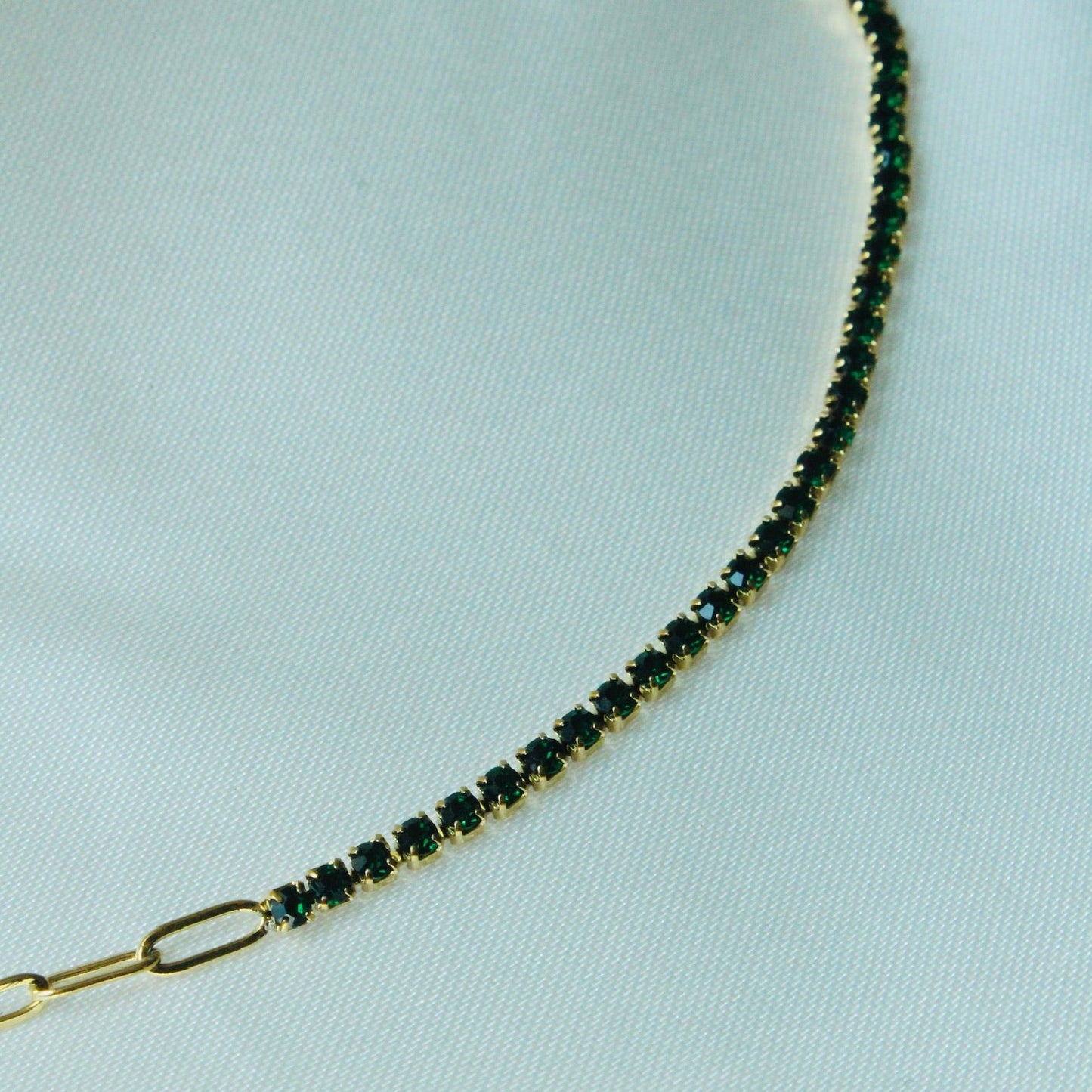 Zoraya Green Thin Bracelet
