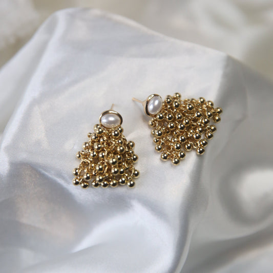 Golden Web Earrings