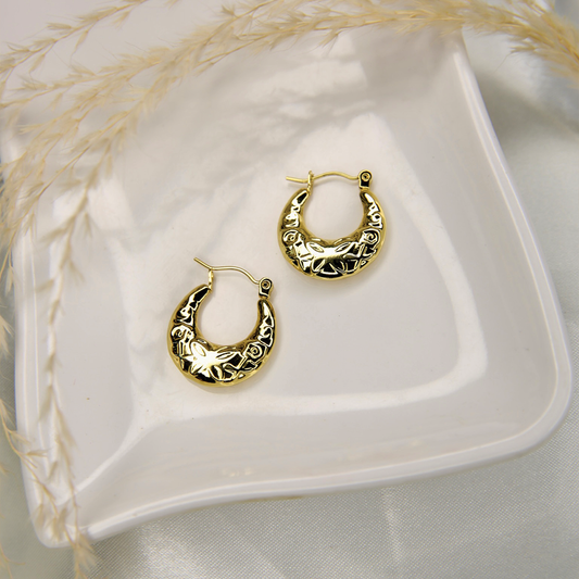 Iris Premium Hoops Earrings