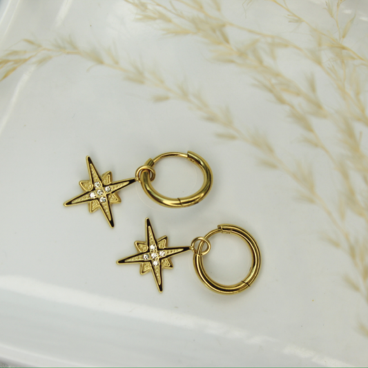 Luxe Glimmer star earrings