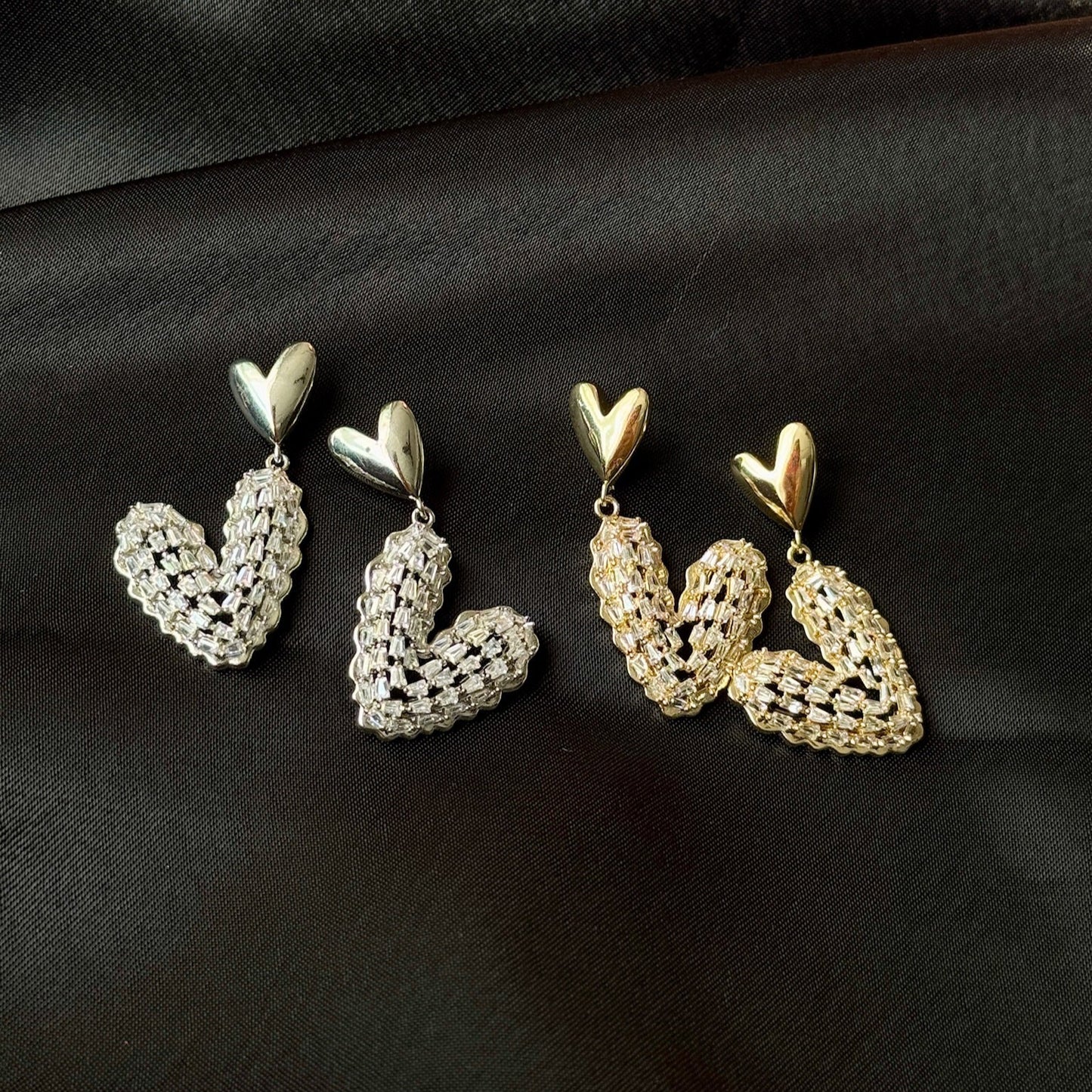 Ursa Heart Stone Earrings