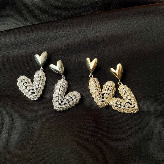 Ursa Heart Stone Earrings